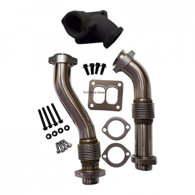 7.3 OBS Powerstroke Atlas 227-9497 SS Bellowed Up Pipes